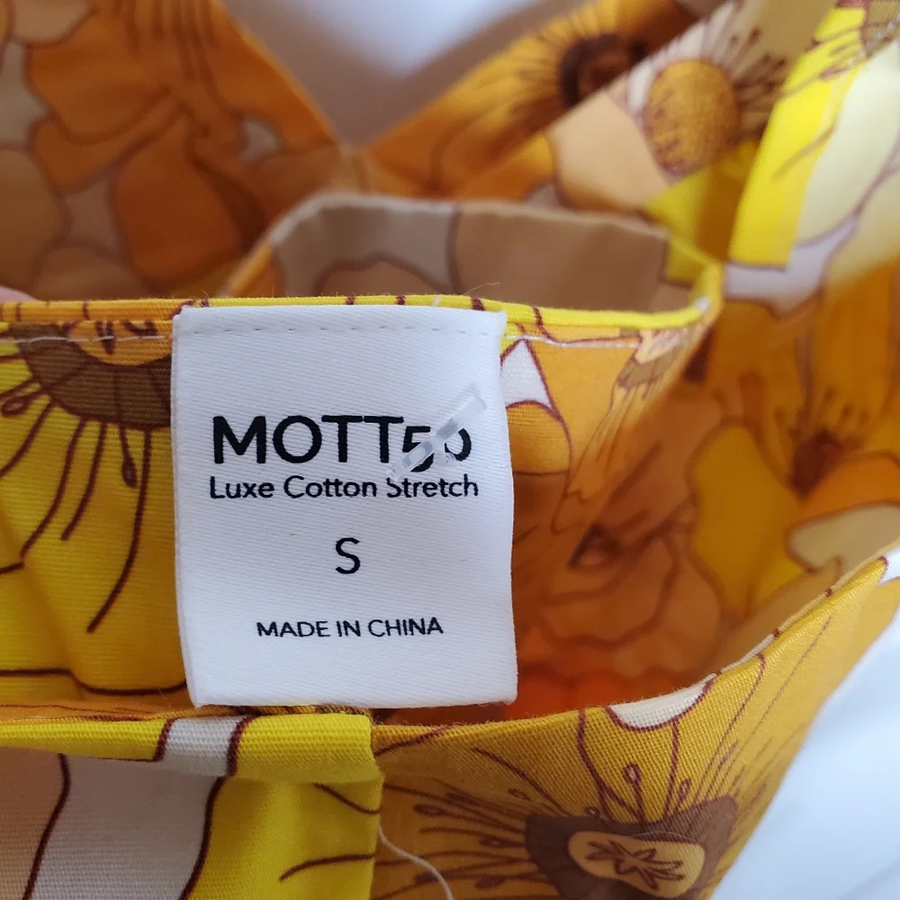 Mott50 Serena Floral Vneck Maxi Boho Dress Small Feminine Gold - Picture 6 of 9